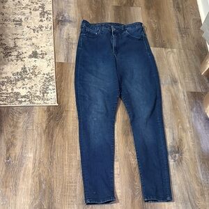 H&M Women’s High-Rise Navy Slim Jeans